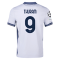 Nike Inter Milan Marcus Thuram Away Jersey w/ Champions League + Scudetto Patch 24/25 (Summit White/Iris Whisper)