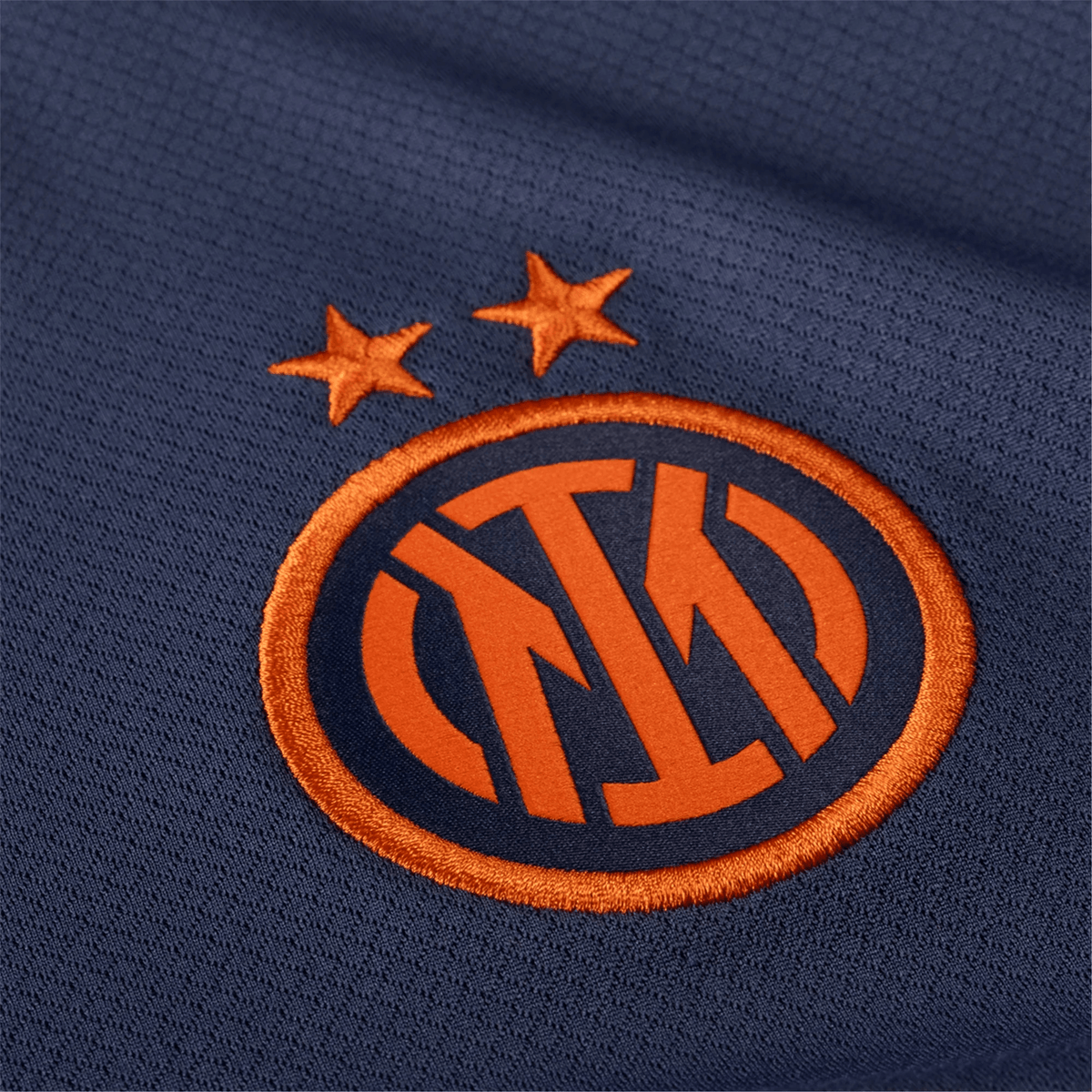 Nike Inter Milan T90 Third Jersey w/ Champions League Patches 25/26 (Thunder Blue/Safety Orange) | SoccerWearhouse