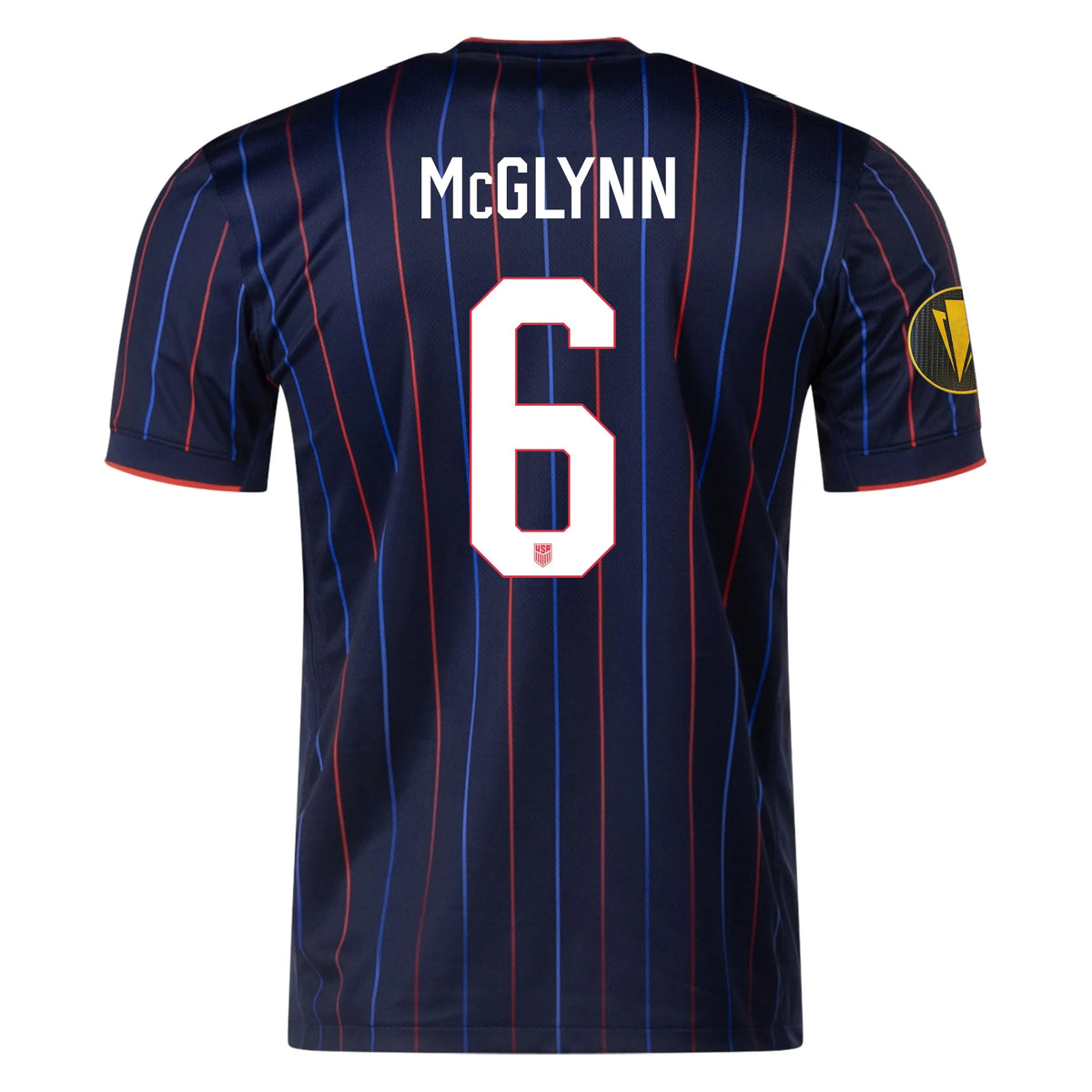Nike Jack McGlynn United States Away Jersey 25/26 w/ Gold Cup Patch 2025 (Obsidian/Challenge Red) | SoccerWearhouse