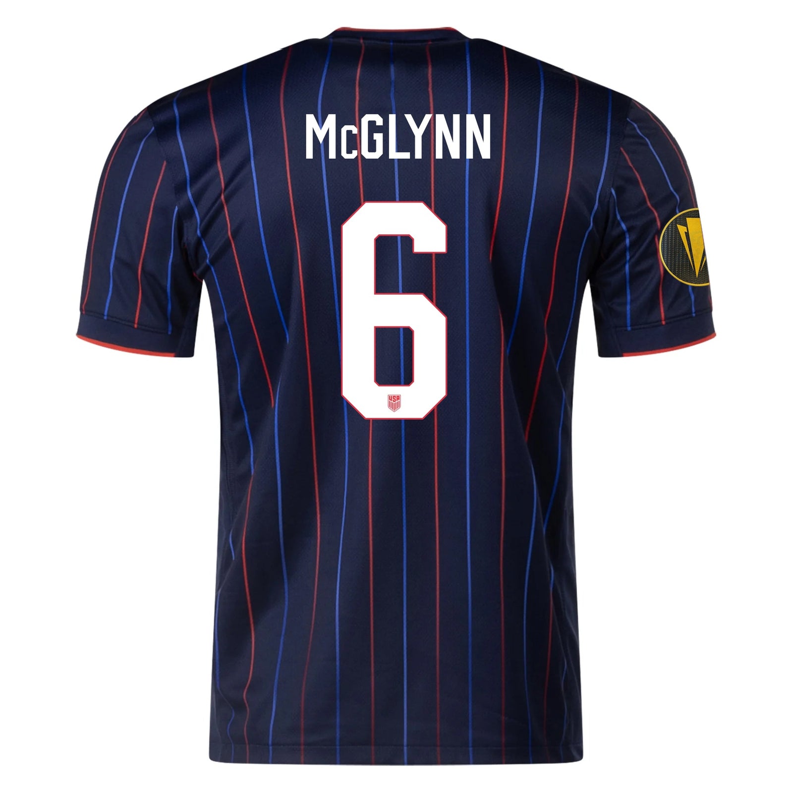 Nike Jack McGlynn United States Away Jersey 25/26 w/ Gold Cup Patch 2025 (Obsidian/Challenge Red) | SoccerWearhouse