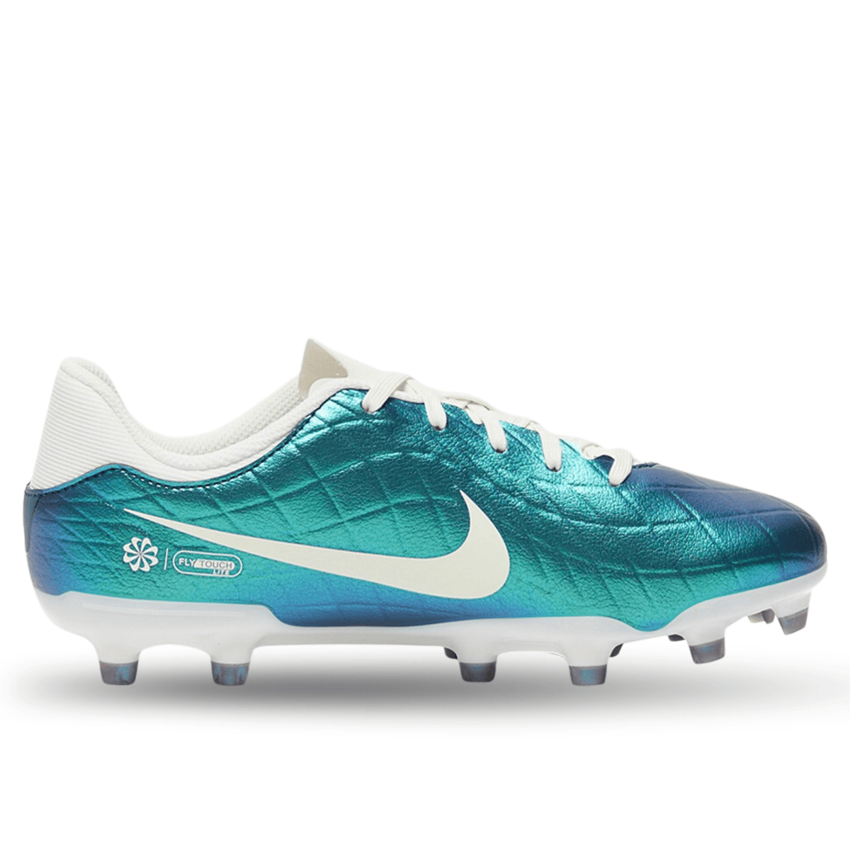 Nike Jr. Legend 10 Academy FG/MG Soccer Cleats (Dark Atomic Teal/Sail) | SoccerWearhouse