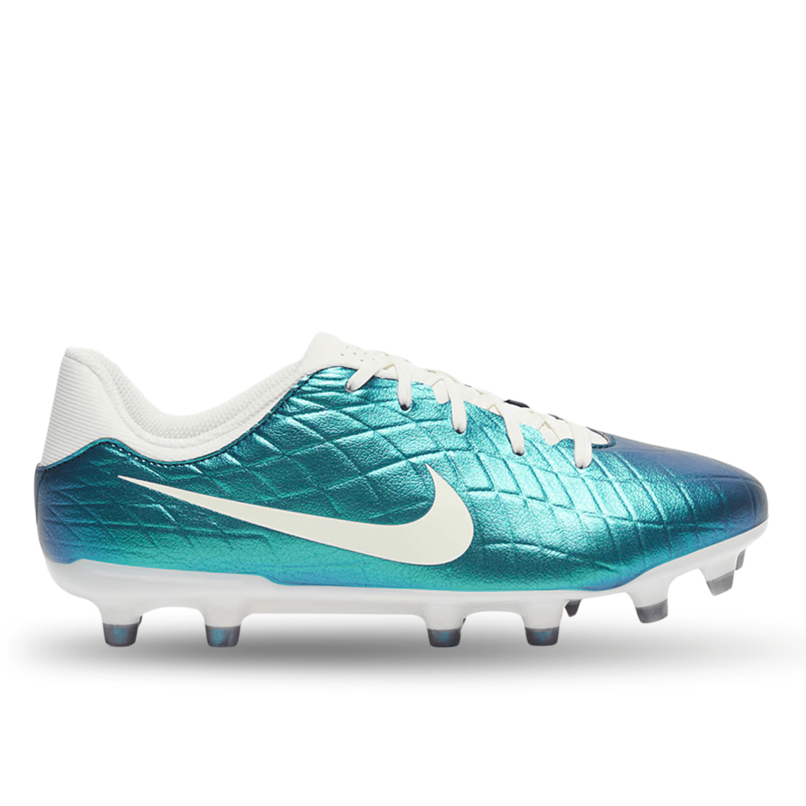 Nike Jr. Legend 10 Academy FG/MG Soccer Cleats (Dark Atomic Teal/Sail) | SoccerWearhouse