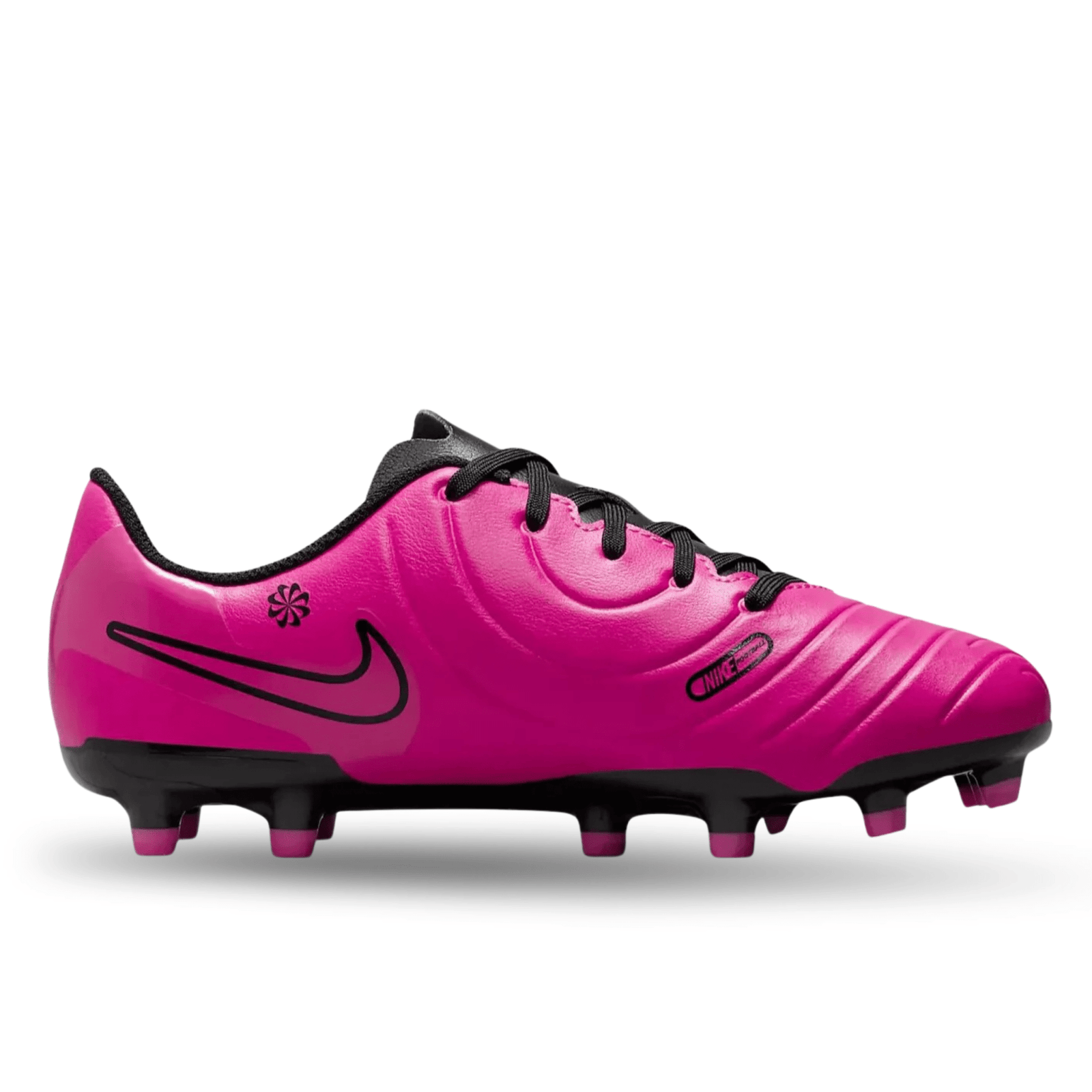 Nike Jr. Legend 10 Club FG/MG Soccer Cleats (Fierce Pink/Black) | SoccerWearhouse