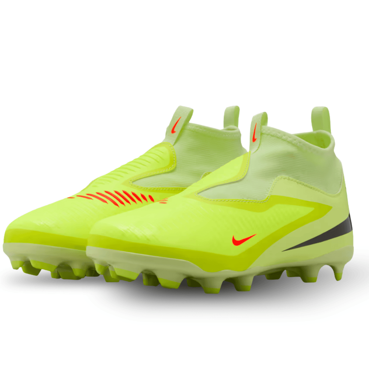 Nike Jr. Phantom 6 High Academy Firm/Multi Ground Soccer Cleats (Hyper Crimson/Black/Limelight) | SoccerWearhouse