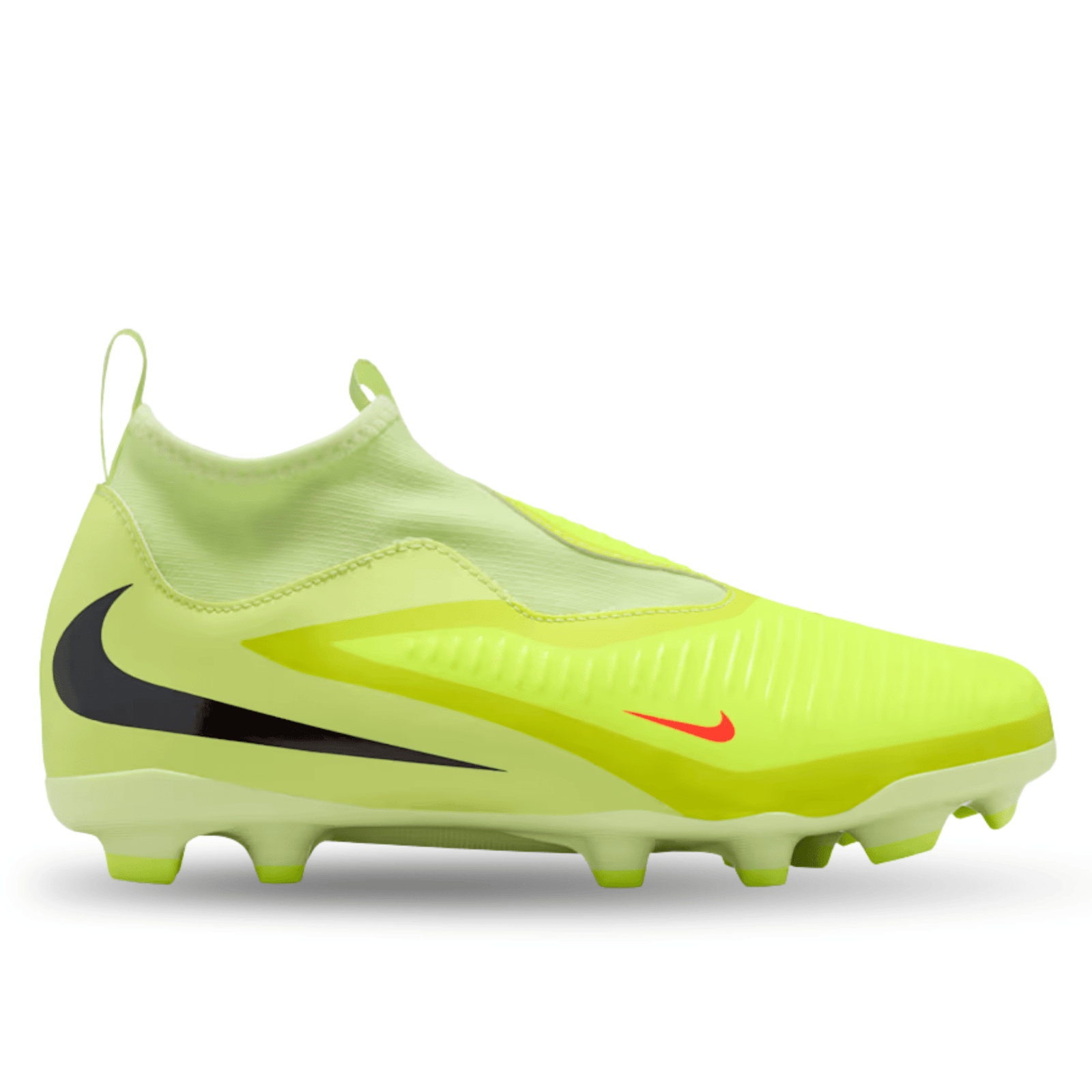 Nike Jr. Phantom 6 High Academy Firm/Multi Ground Soccer Cleats (Hyper Crimson/Black/Limelight) | SoccerWearhouse