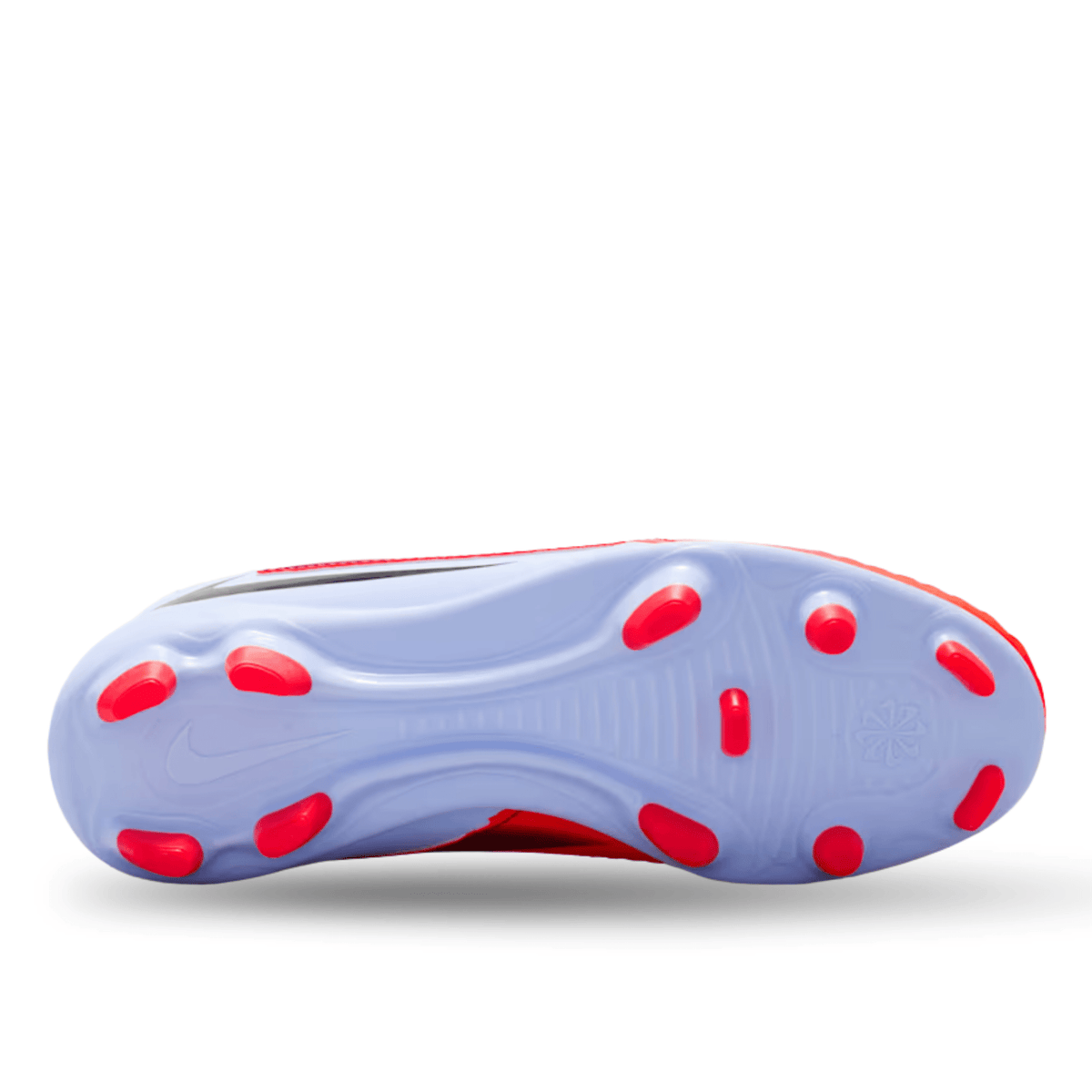 Nike Jr. Phantom 6 High Club Firm Ground/Multi Ground Soccer Cleats (Royal Tint/Bright Crimson) | SoccerWearhouse