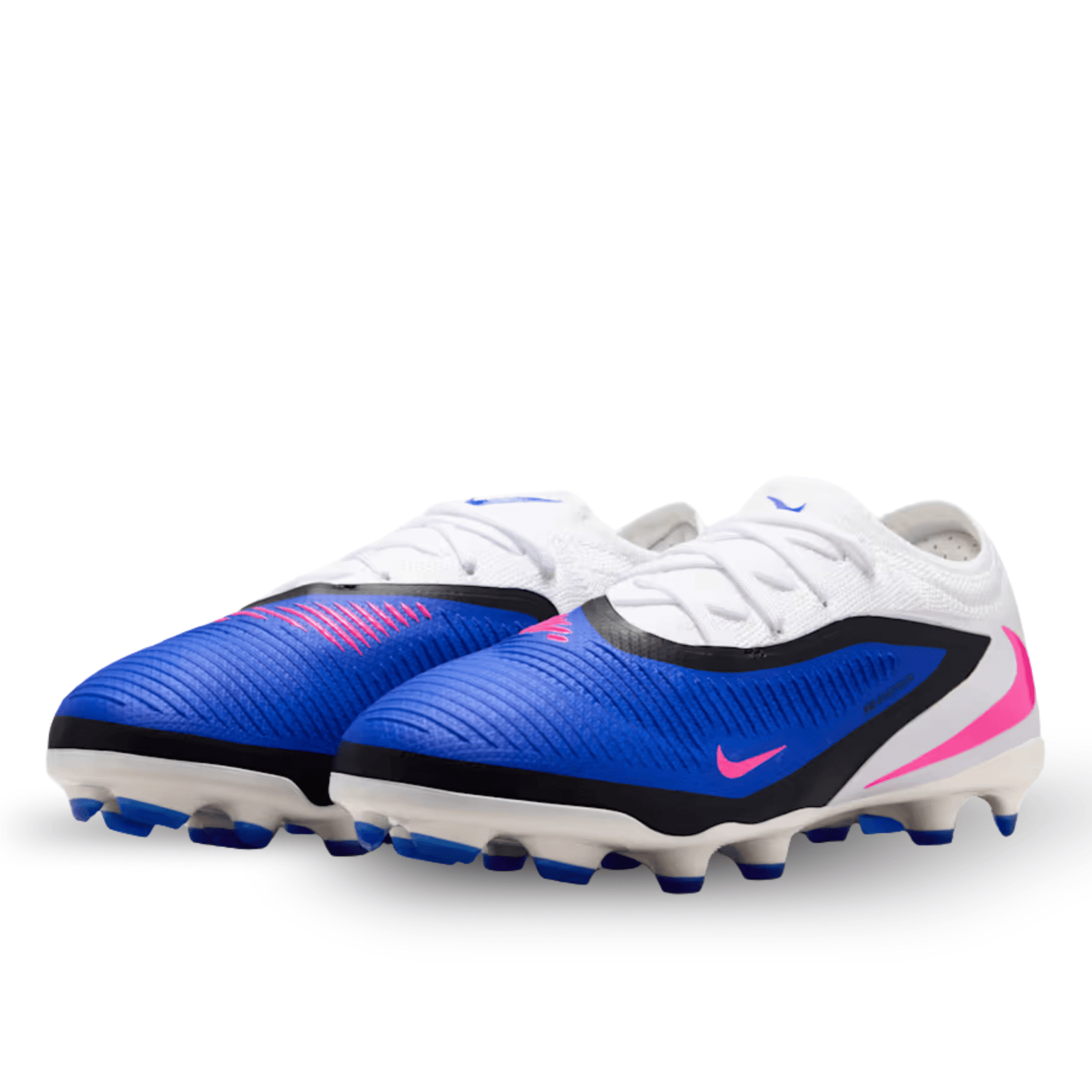 Nike Jr. Phantom Low Pro FG/MG Soccer Cleats (Racer Blue/White) | SoccerWearhouse