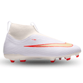 Nike Jr. Superfly 11 Academy FG/MG Soccer Cleats (White/Blur-Bright Crimson)
