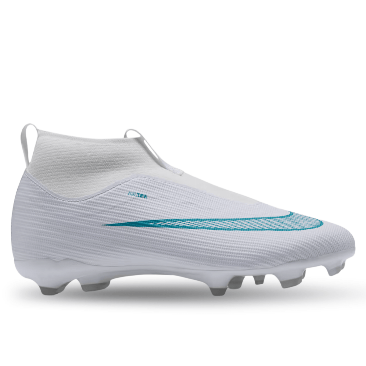 Nike Jr. Superfly 11 Academy FG/MG Soccer Cleats (White/Dusty Cactus) | SoccerWearhouse