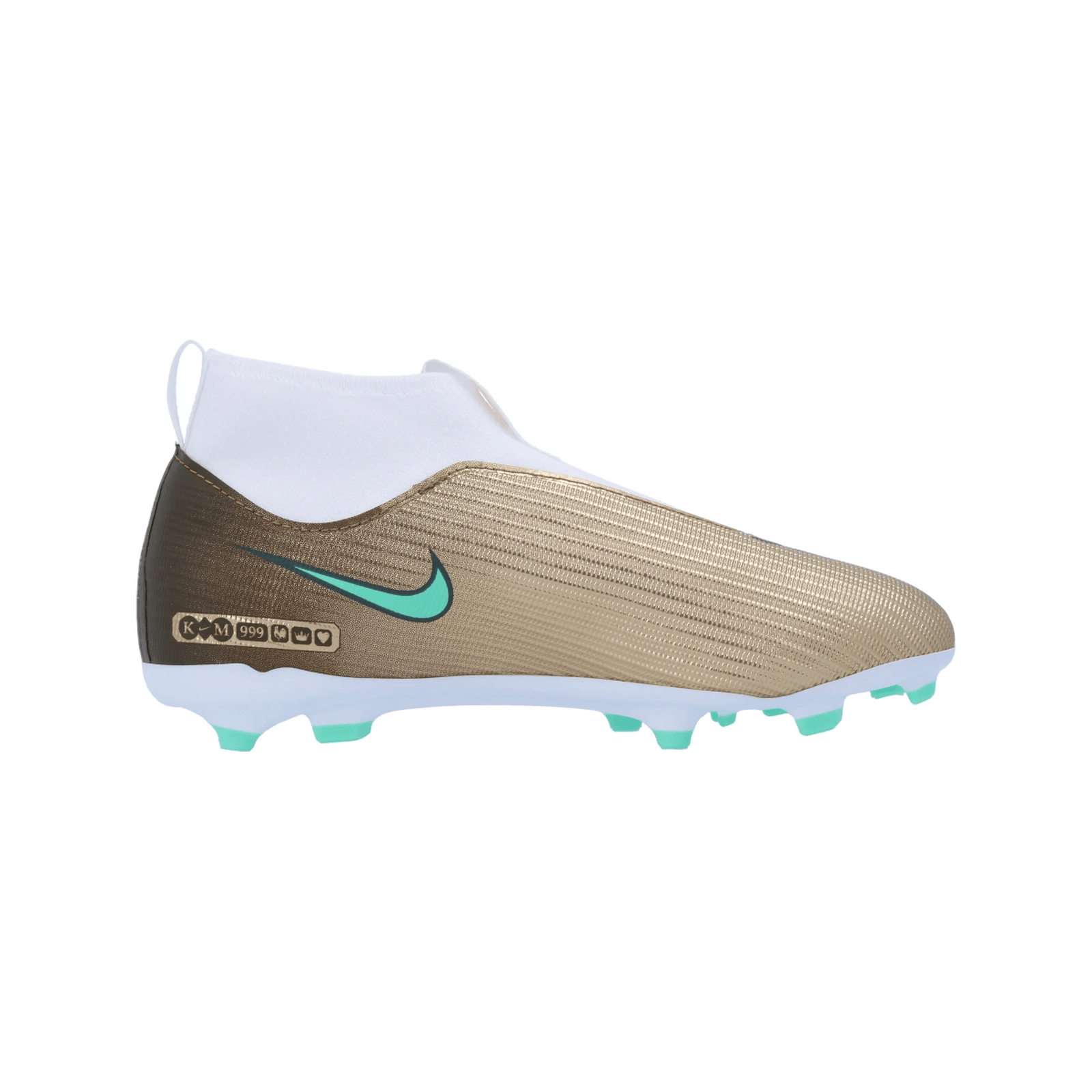 Nike Jr. Superfly 11 Academy KM FG/MG Soccer Cleats (Metallic Gold/Green Glow) | SoccerWearhouse