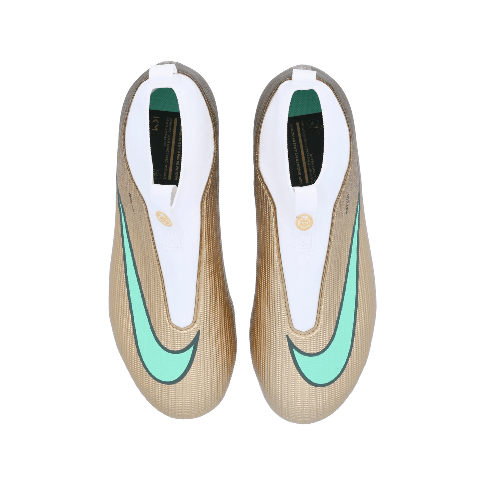Nike Jr. Superfly 11 Academy KM FG/MG Soccer Cleats (Metallic Gold/Green Glow) | SoccerWearhouse