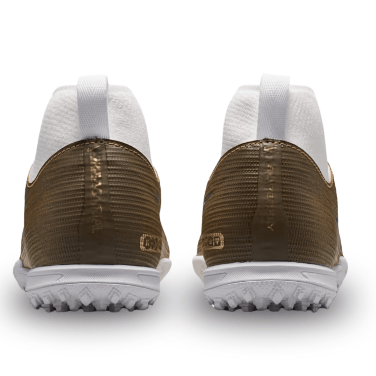 Nike Jr. Superfly 11 Academy KM TURF Soccer Shoes (Metallic Gold/Green Glow) | SoccerWearhouse