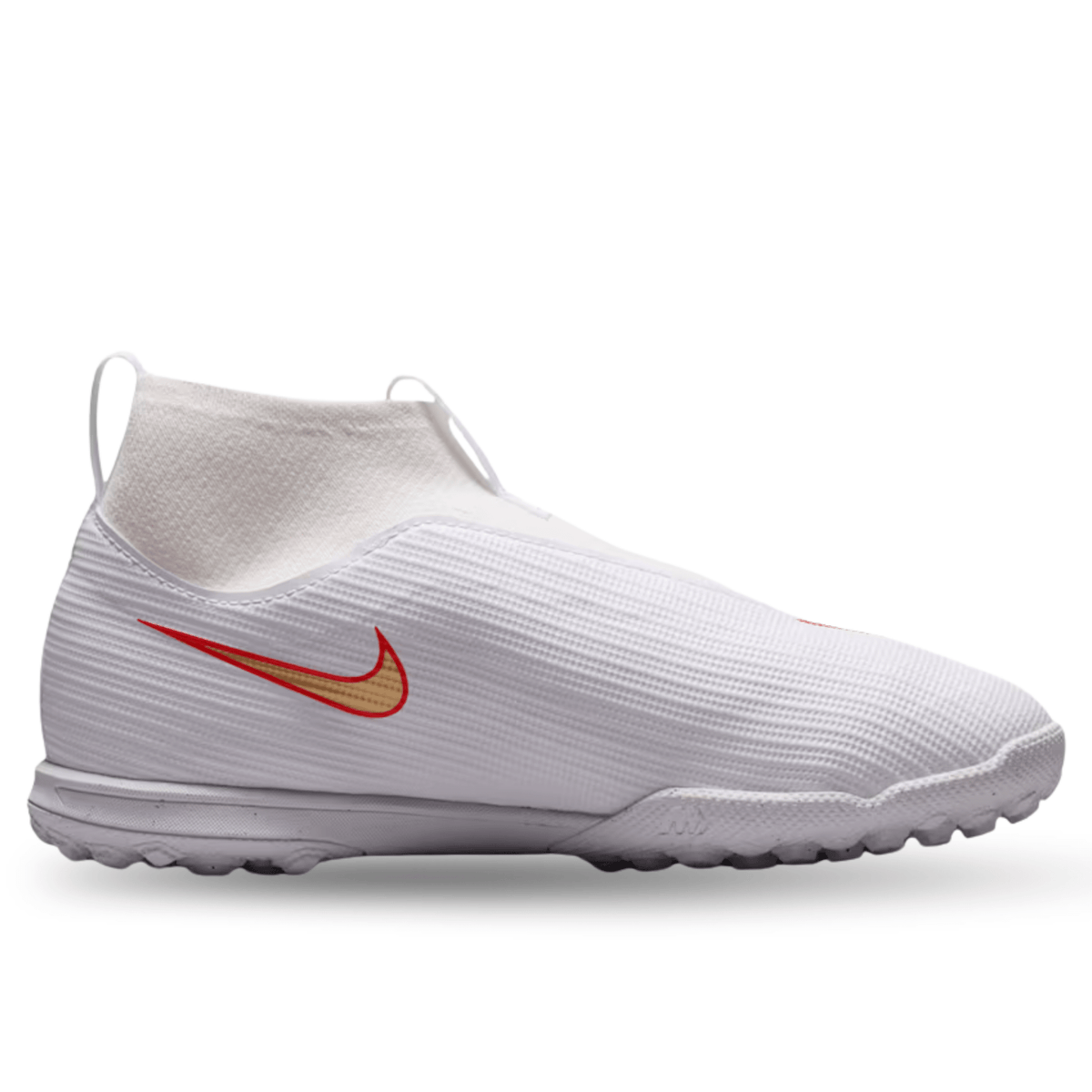 Nike Jr. Superfly 11 Academy Turf Soccer Shoes (White/Blur/Bright Crimson) | SoccerWearhouse
