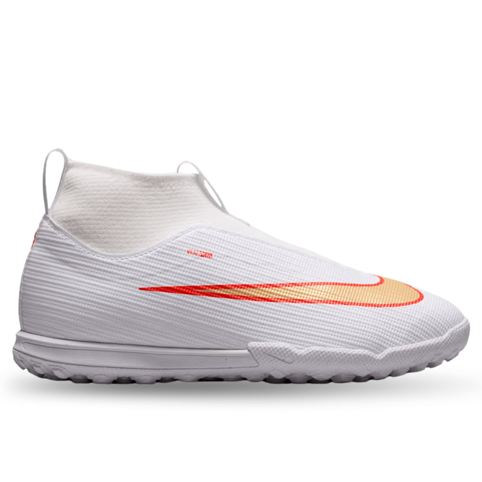 Nike Jr. Superfly 11 Academy Turf Soccer Shoes (White/Blur/Bright Crimson) | SoccerWearhouse