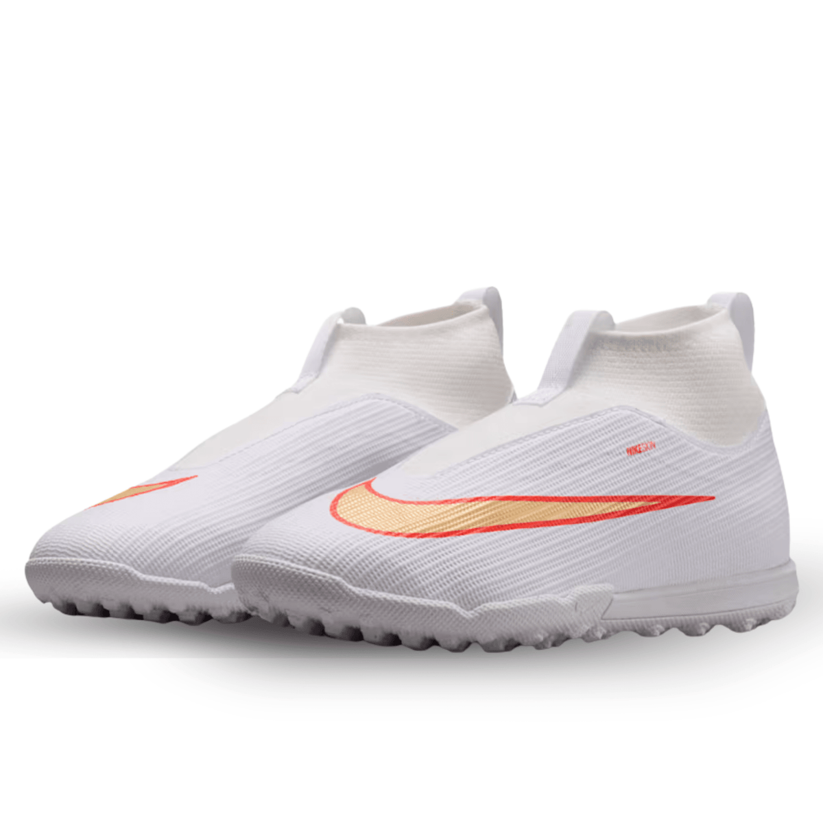 Nike Jr. Superfly 11 Academy Turf Soccer Shoes (White/Blur/Bright Crimson) | SoccerWearhouse