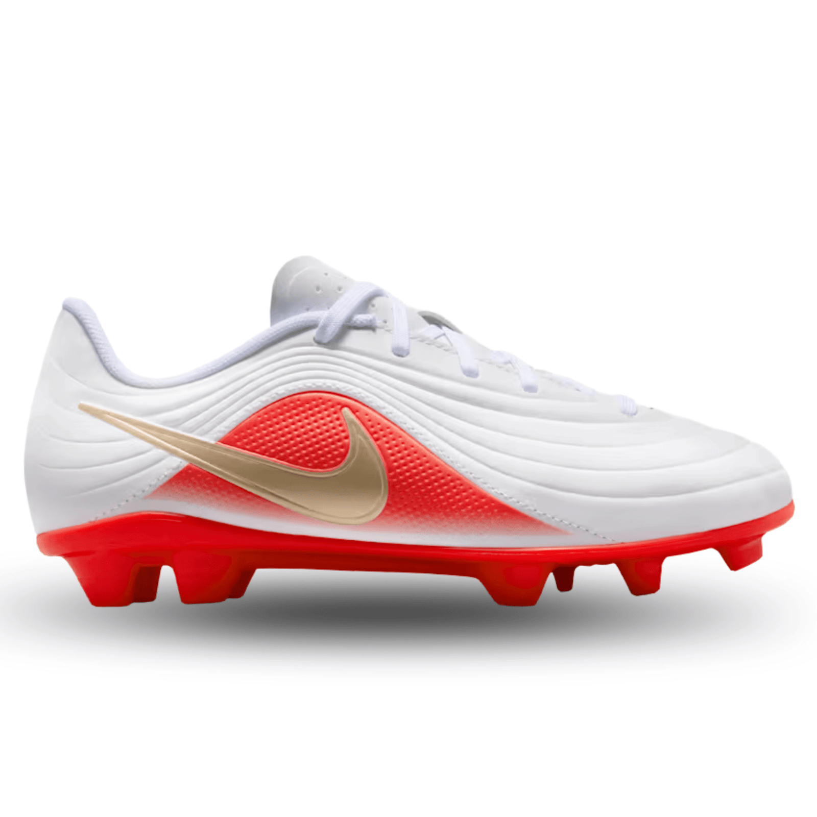 Nike Jr. Tiempo Maestro Club FG/MG Soccer Cleats (White/Blur-Bright) | SoccerWearhouse