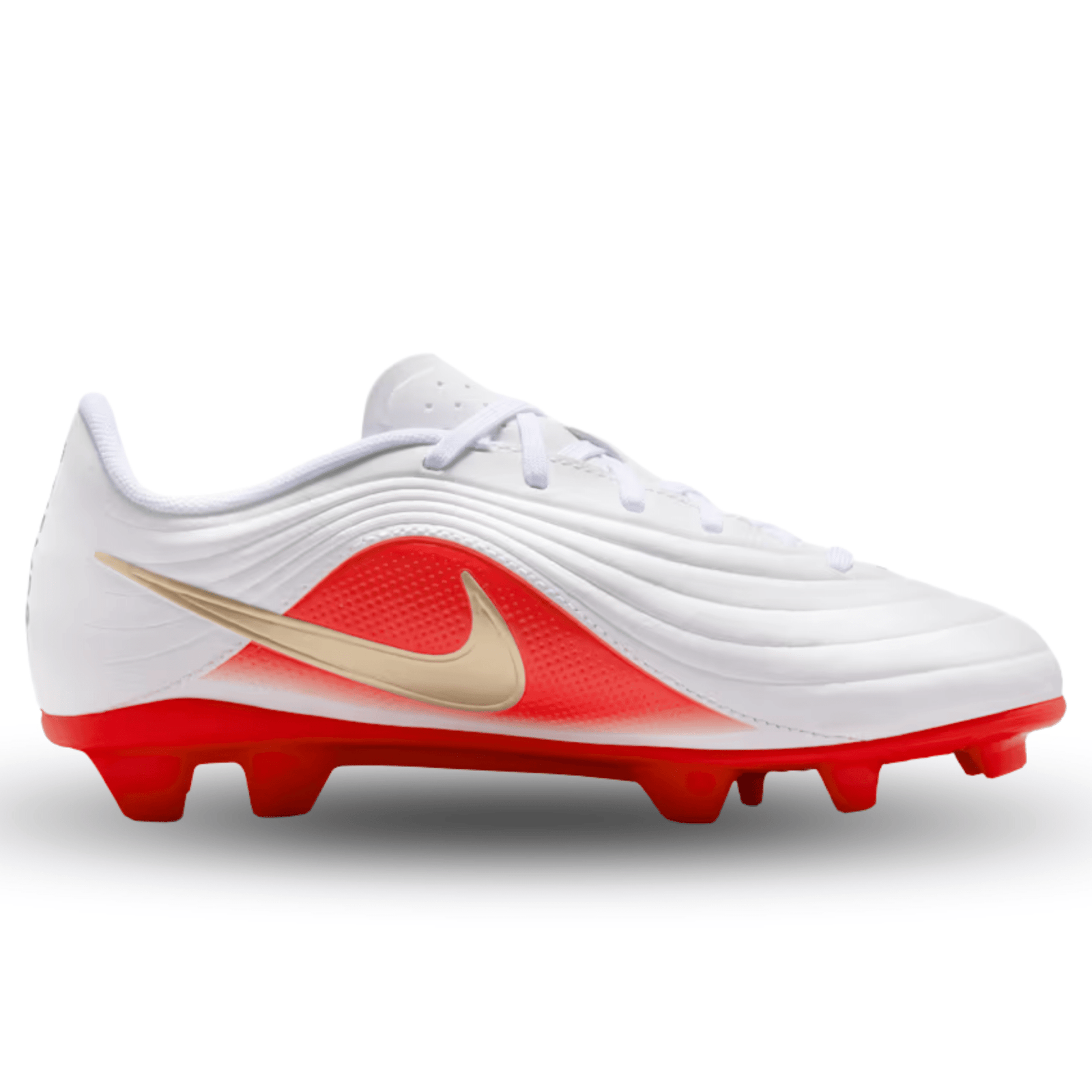 Nike Jr. Tiempo Maestro Club FG/MG Soccer Cleats (White/Blur-Bright) | SoccerWearhouse