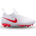 Nike Jr. Tiempo Maestro Flex FG/MG PS Soccer Cleats (White/Blur-Bright Crimson)