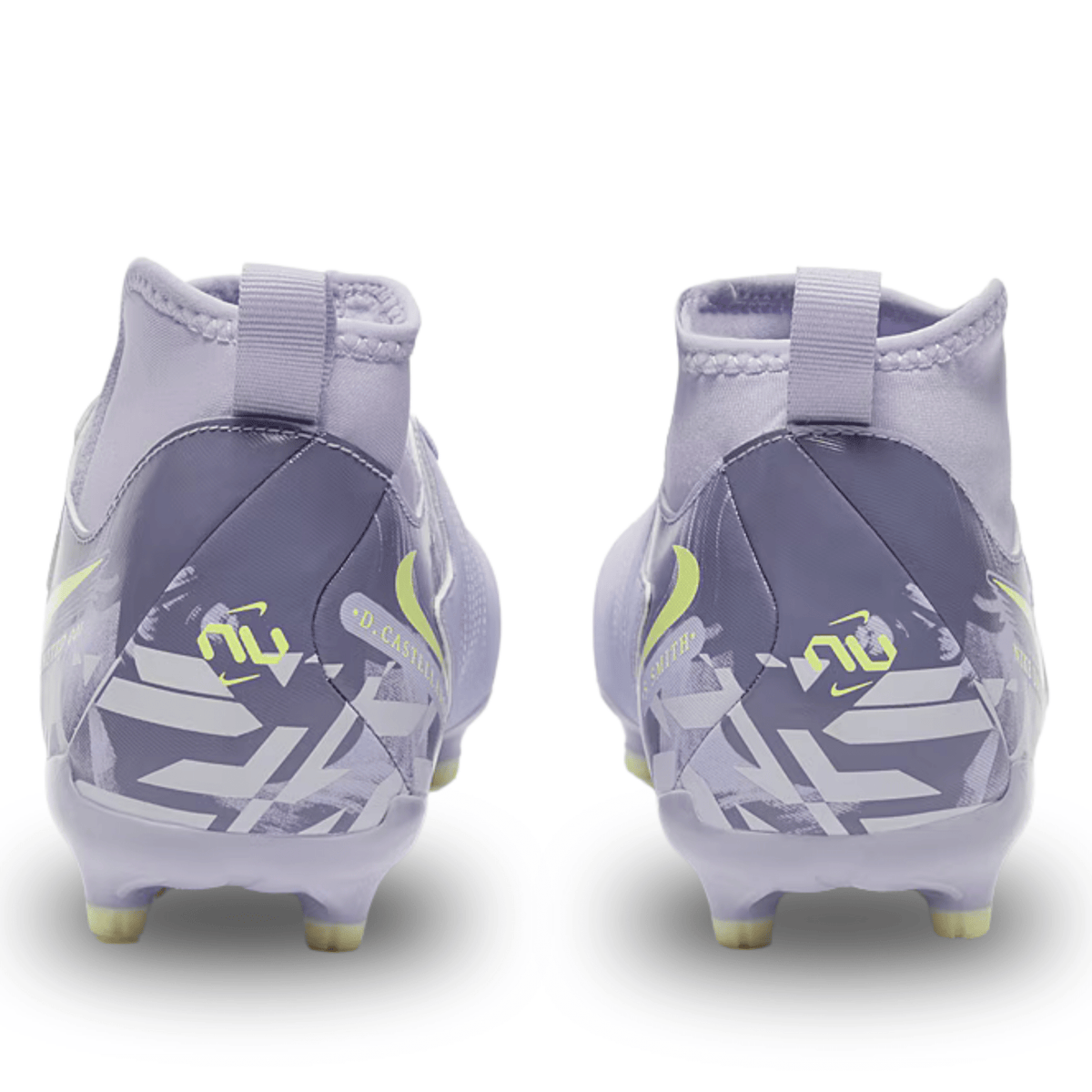 Nike Jr. United Phantom Luna II Academy FG Soccer Cleats (Purple Agate/Barely Volt) | SoccerWearhouse