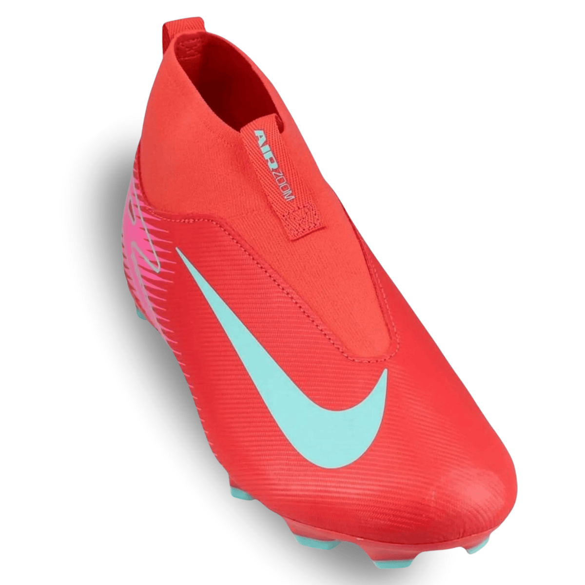 Nike Jr. Zoom Superfly 10 Academy FG/MG Soccer Cleats (Ember Glow/Aurora Green) | SoccerWearhouse