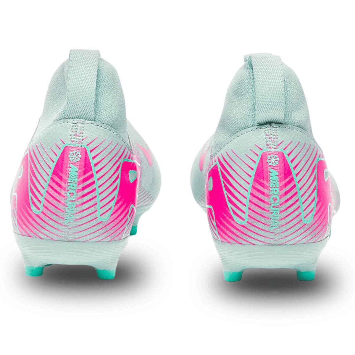 Nike Jr Zoom Superfly 10 Academy FG/MG Soccer Cleats (Ocean Cube/Pink Blast) | SoccerWearhouse