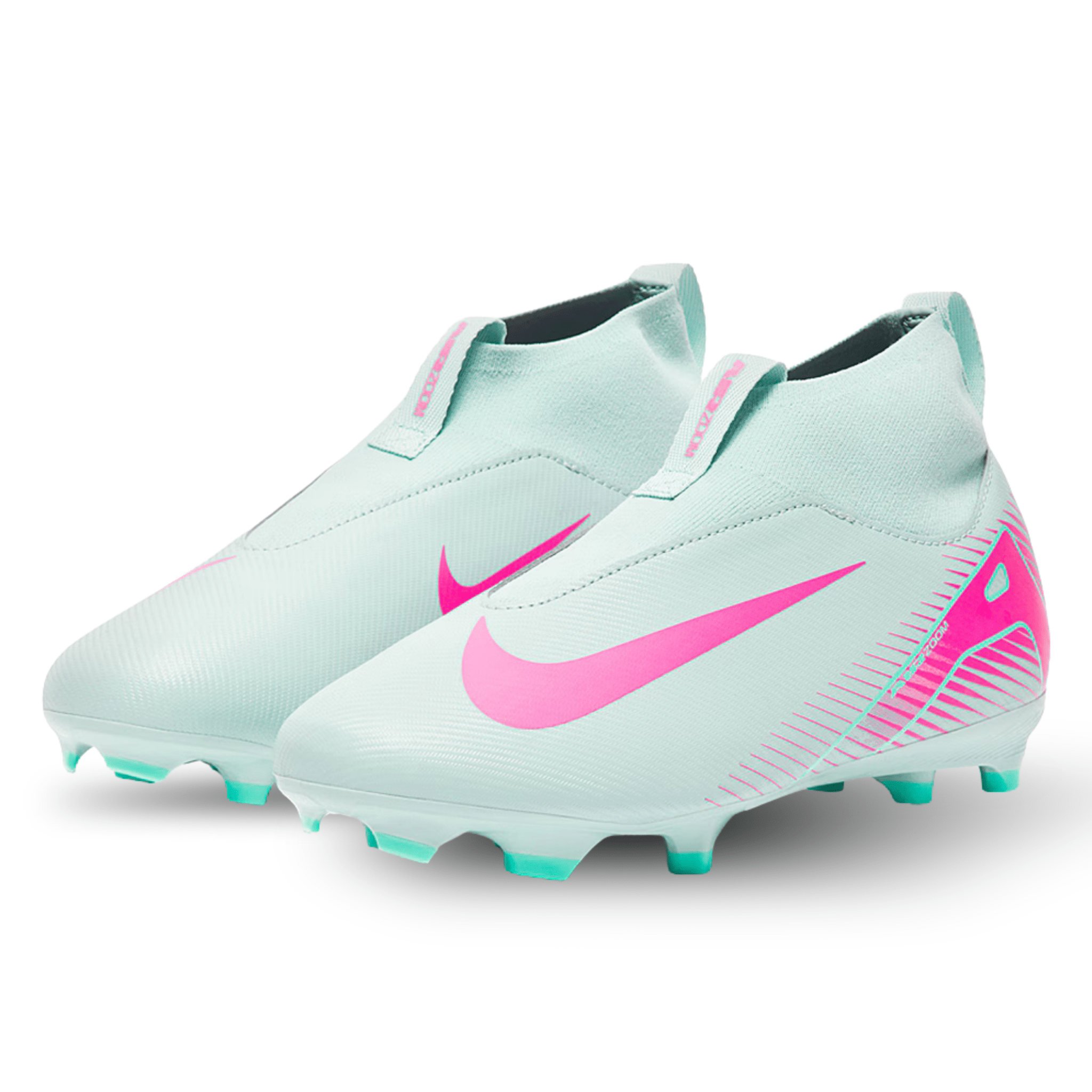 Nike Jr Zoom Superfly 10 Academy FG/MG Soccer Cleats (Ocean Cube/Pink