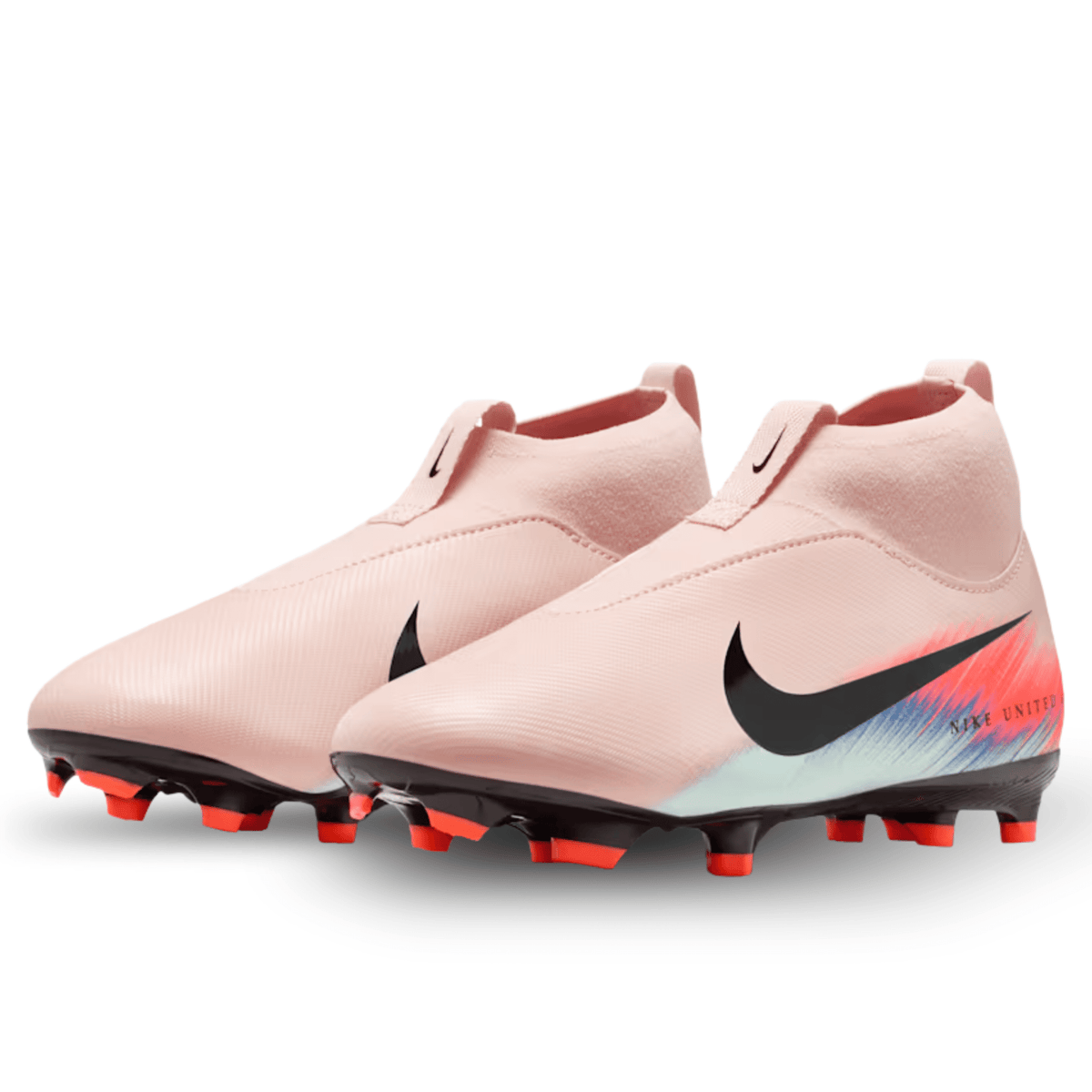 Nike Jr Zoom Superfly 10 Academy NU2 Firm Ground/Multi Ground Soccer Cleats (Silt Red/Racer Blue) | SoccerWearhouse