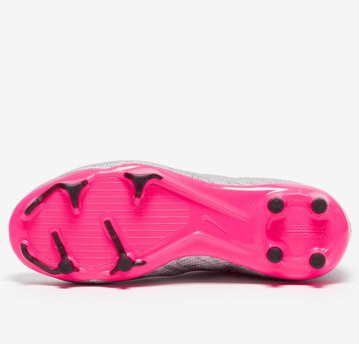 Nike Jr. Zoom Superfly 9 Pro XXV Firm Ground Soccer Cleats (Metallic Silver/Hyper Pink) | SoccerWearhouse