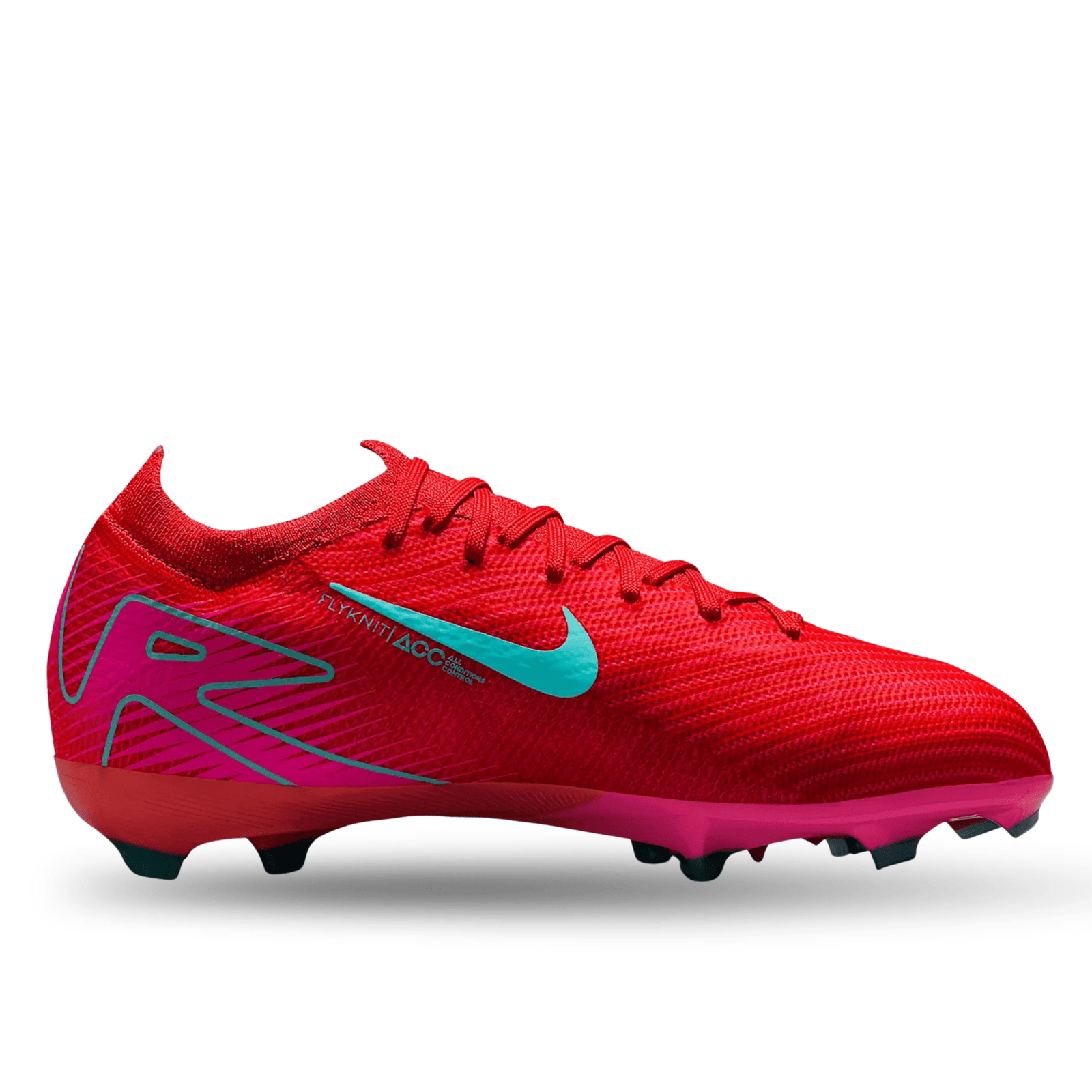 Nike Jr. Zoom Vapor 16 Pro FG Soccer Cleats (Ember Glow/Aurora Green) | SoccerWearhouse