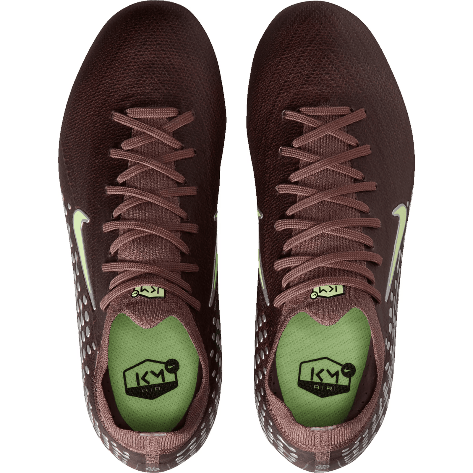 Nike Jr Zoom Vapor 16 Pro KM Firm Ground Soccer Cleats (Plum Eclipse/Metallic Silver) | SoccerWearhouse