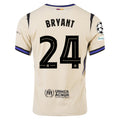 Nike Kobe Bryant Men's FC Barcelona Authentic Away Jersey w/ Champions League Patches (Team Gold/Persian Violet/Black)