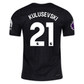 Nike Kulusevski Tottenham Hotspur Authentic Away Jersey 25/26 w/ EPL Patch (Black/Iron)