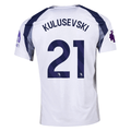 Nike Kulusevski Tottenham Hotspurs Home Jersey w/ EPL + No Room For Racism Patch 25/26 (White/Iron/Binary Blue)