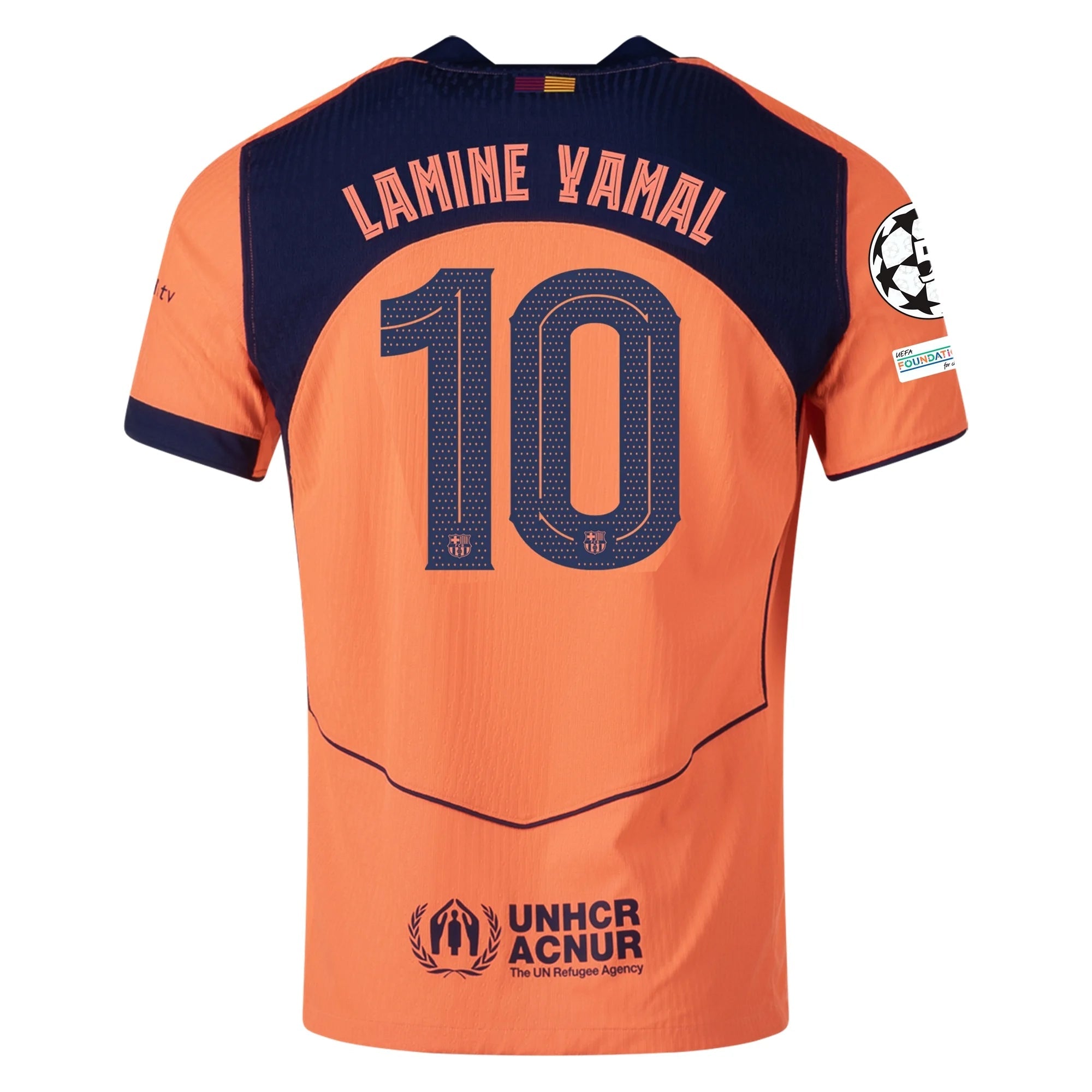 Nike Lamine Yamal FC Barcelona Third T90 Authentic Jersey 25/26 w/ Cha
