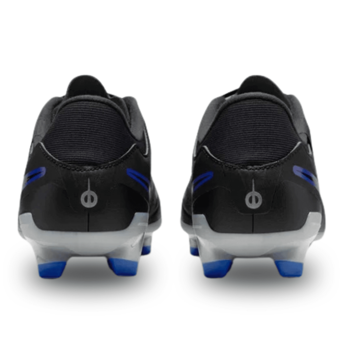 Nike Legend 10 Academy FG/MG Soccer Cleats (Black/Chrome - Hyper Royal) | SoccerWearhouse