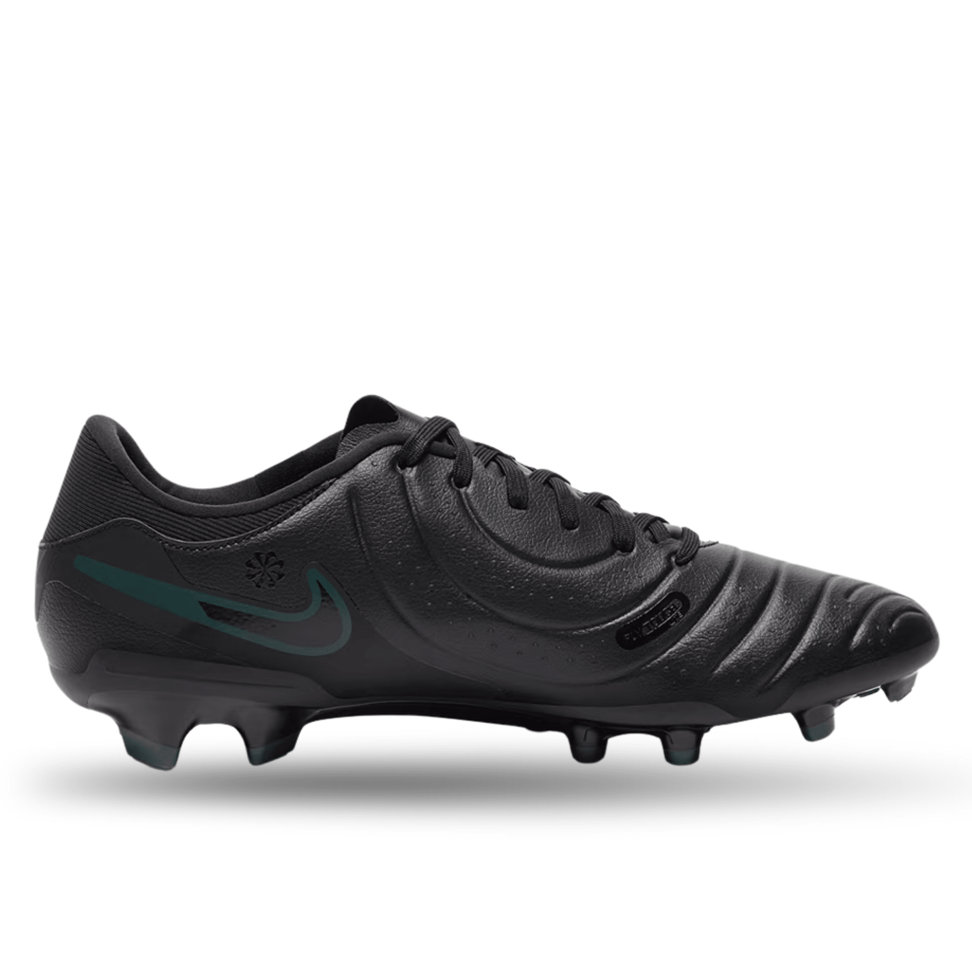 Nike サッカーシューズ ブラック FG Nike Legend 10 Academy FG/MG Soccer Cleats (Black/Deep-Jungle)