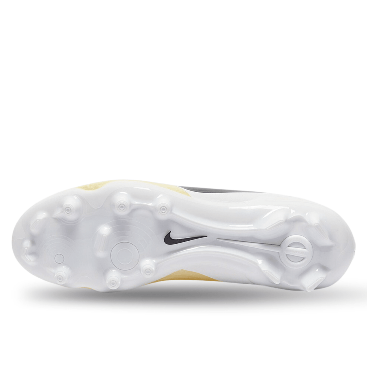 Nike Legend 10 Academy FG/MG Soccer Cleats (Lemonade/Black/Metallic Coin) | SoccerWearhouse