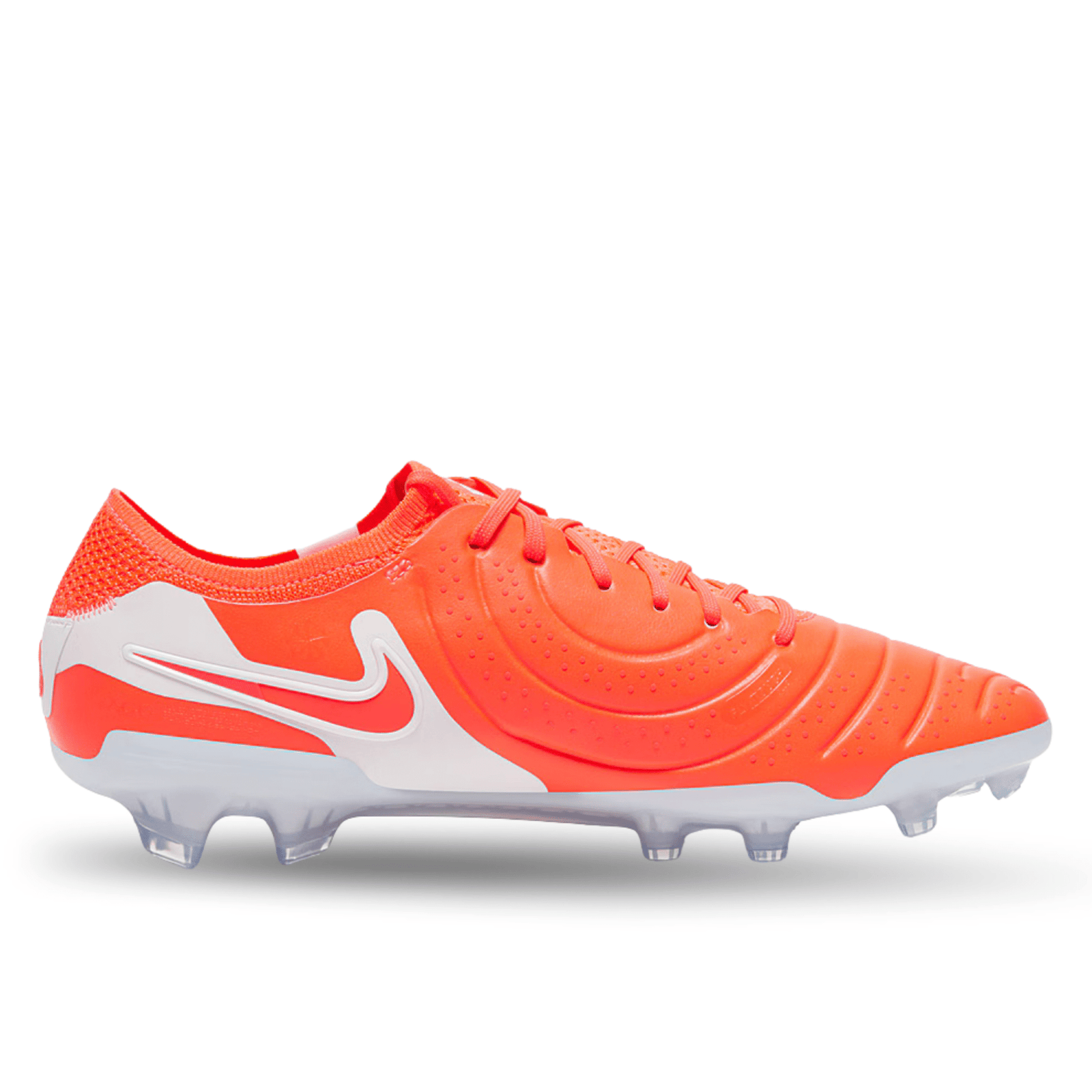 Nike Legend 10 Elite FG Soccer Cleats (Hot Lava/White) | SoccerWearhouse