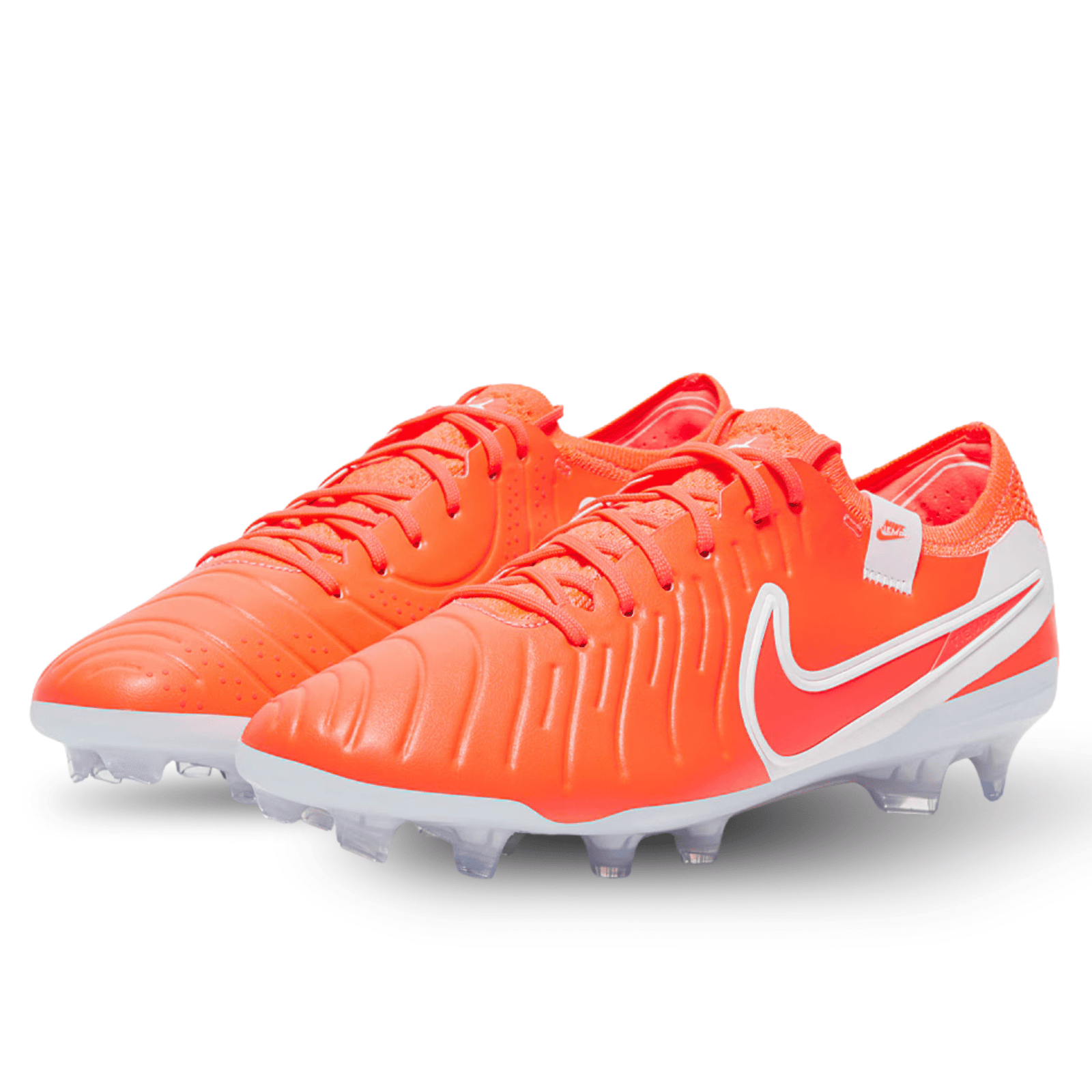 Nike Legend 10 Elite FG Soccer Cleats (Hot Lava/White) | SoccerWearhouse
