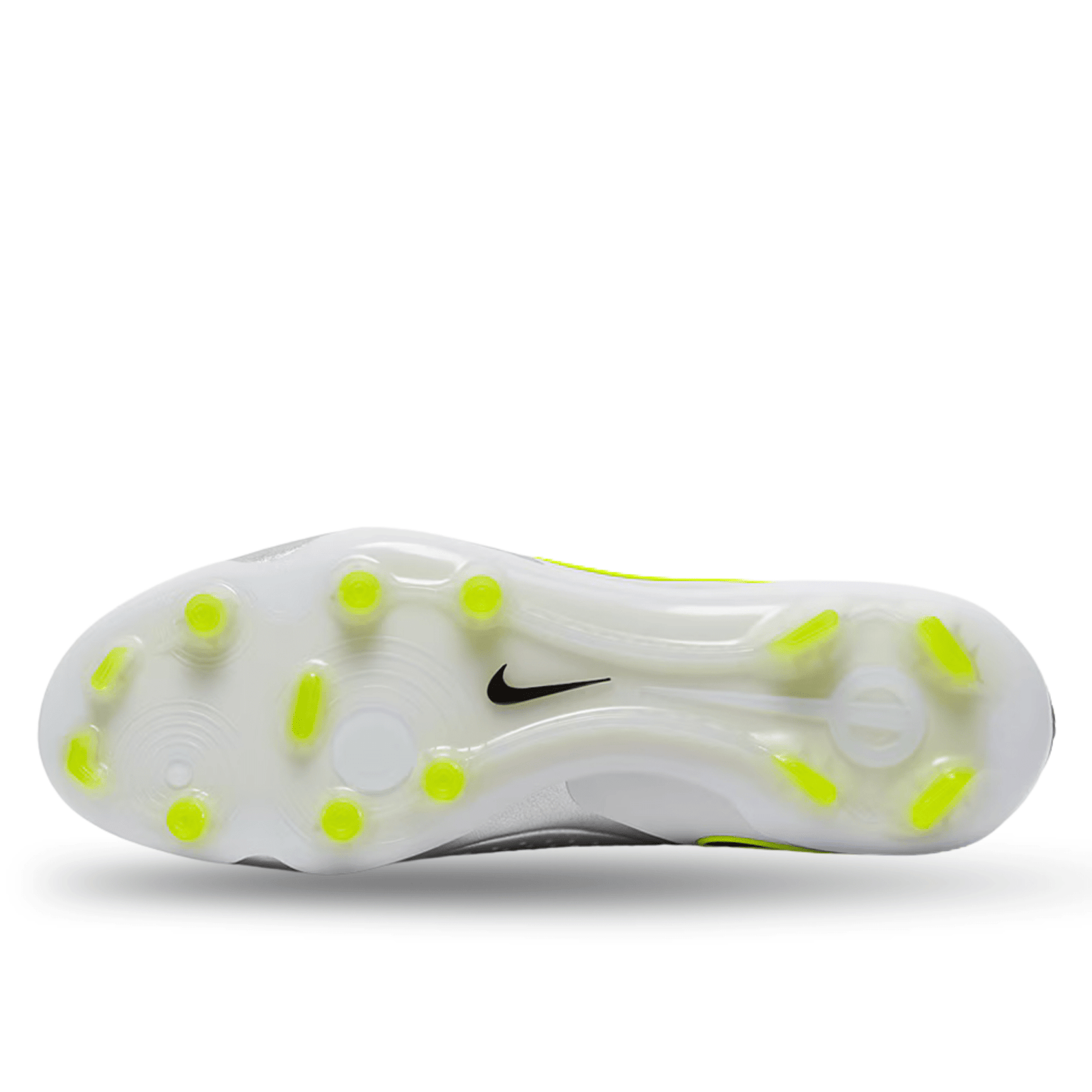 Nike Legend 10 Elite FG Soccer Cleats (Metallic Silver/Black - Volt) | SoccerWearhouse