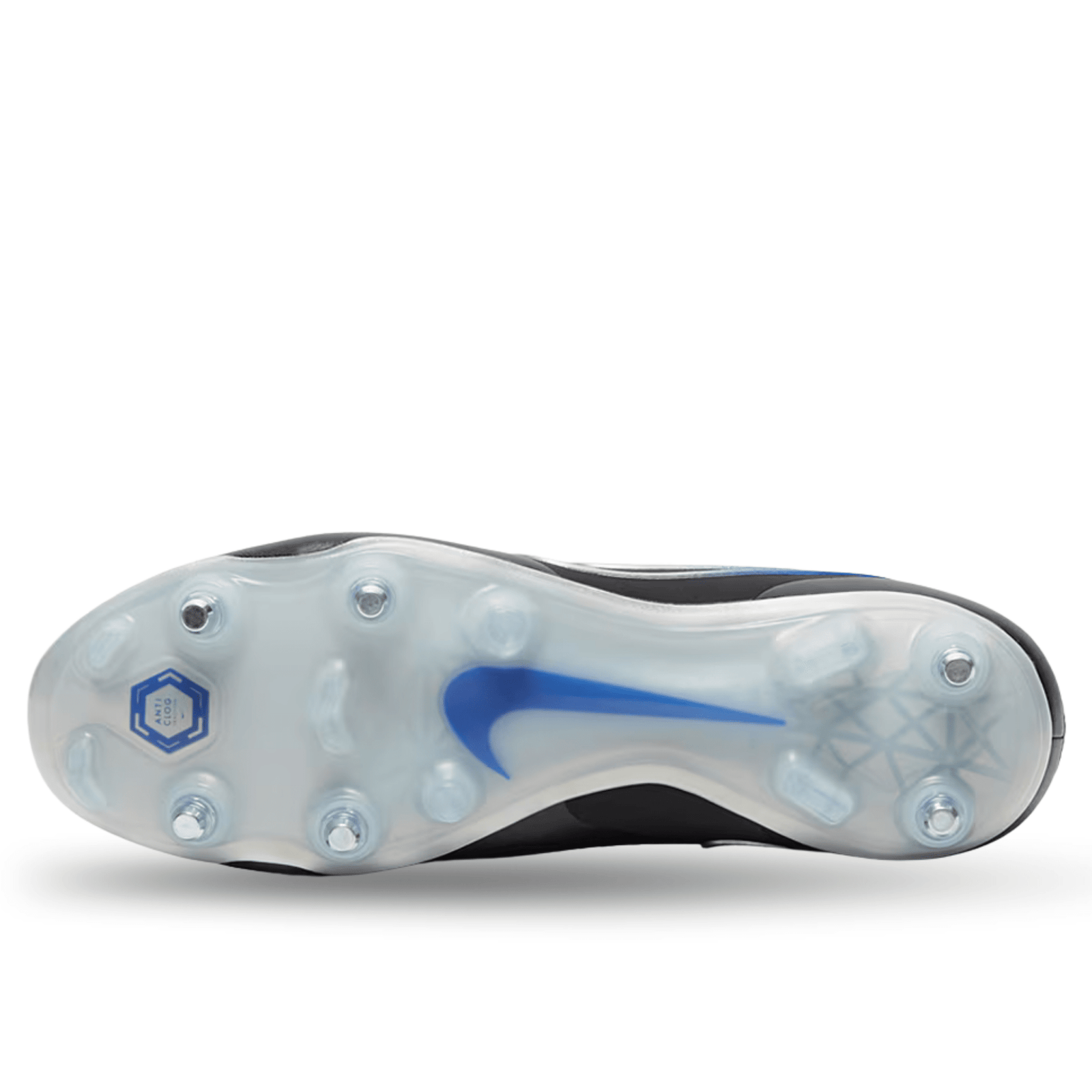 Nike Legend 10 Elite SG - Pro AC Soccer Cleats (Black/Chrome - Hyper Royal) | SoccerWearhouse