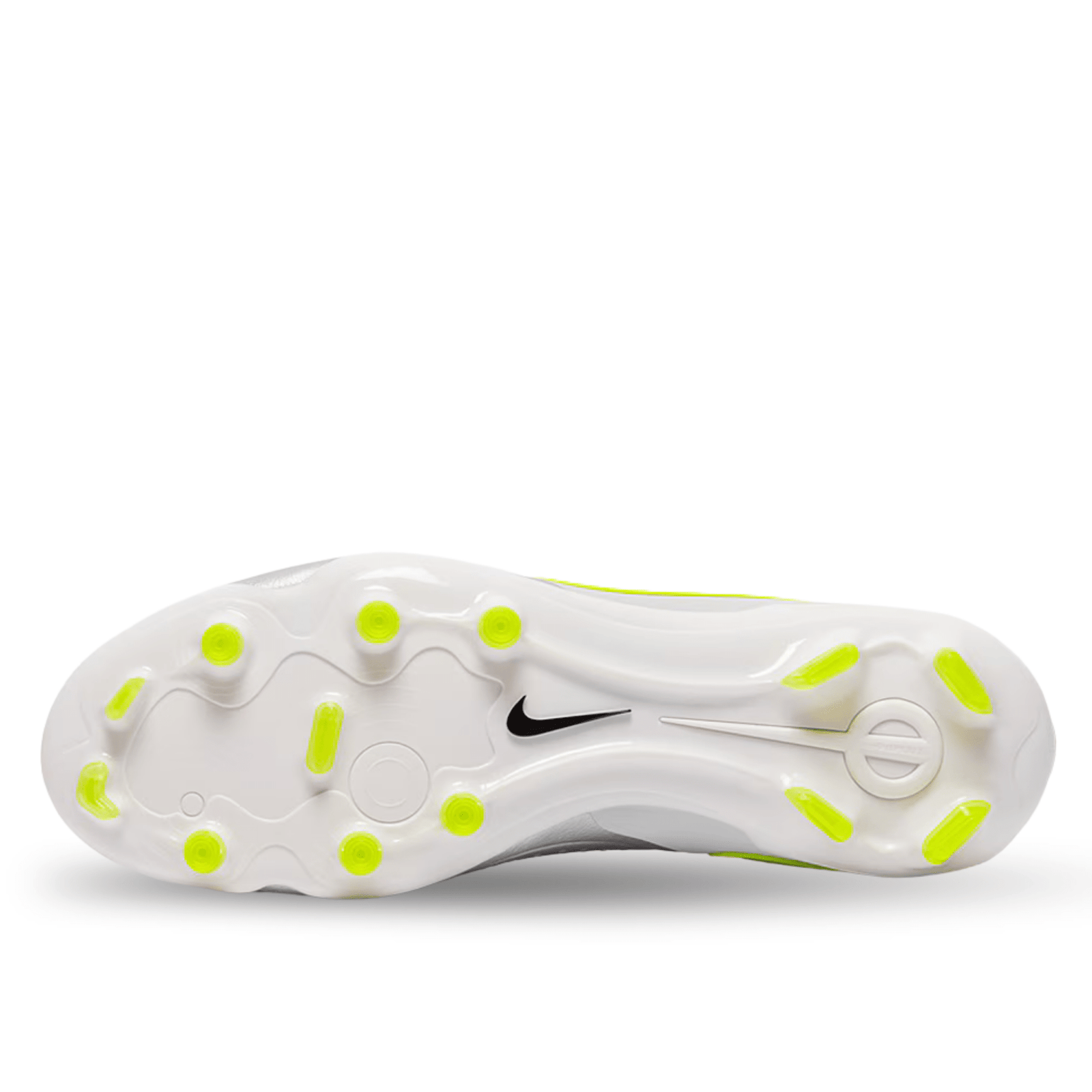 Nike Legend 10 Pro FG Soccer Cleats (Metallic Silver/Black - Volt) | SoccerWearhouse
