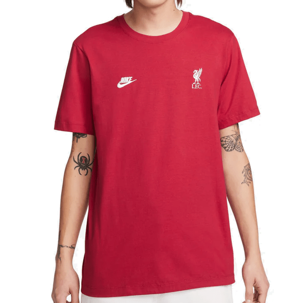 Nike Liverpool Club Essential T-Shirt (Tough Red) | SoccerWearhouse