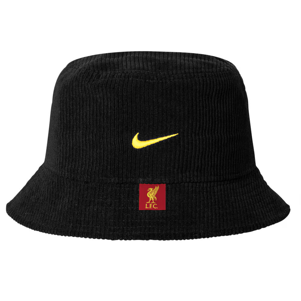 Nike Liverpool Corduroy Bucket Hat 24/25 (Black) | SoccerWearhouse