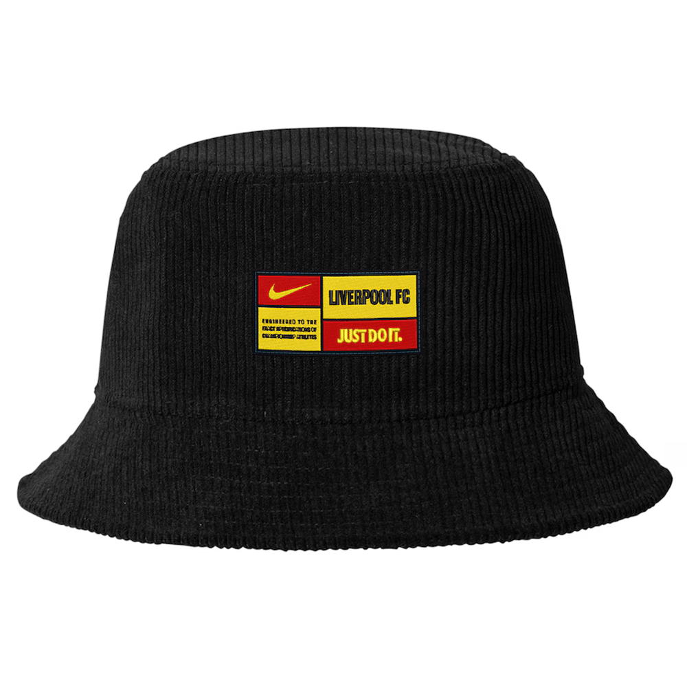 Nike Liverpool Corduroy Bucket Hat 24/25 (Black) | SoccerWearhouse