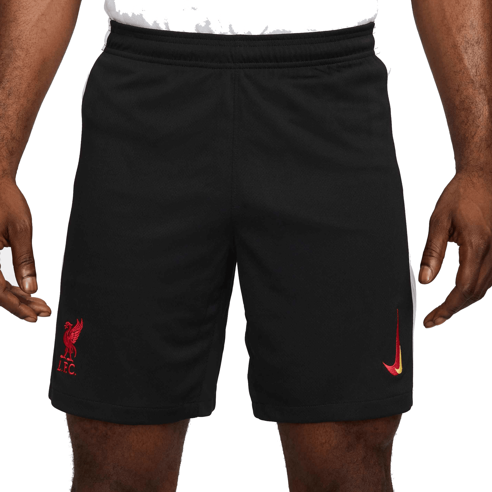 Nike Liverpool Third Shorts 24/25 (Black/Global Red) | SoccerWearhouse