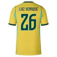 Nike Men's Brazil Luiz Henrique Match Authentic Home Jersey 2026 (Yell