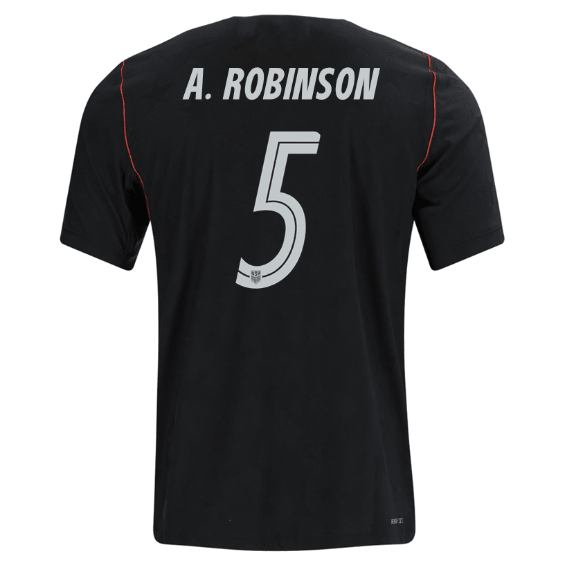 Nike Mens A. Robinson United States Away Stadium Jersey 2026 (Dark Obsidian/Pure Platinum) | SoccerWearhouse