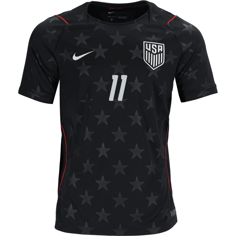 Nike Mens Aaronson United States Away Stadium Jersey 2026 (Dark Obsidian/Pure Platinum) (Copy) | SoccerWearhouse