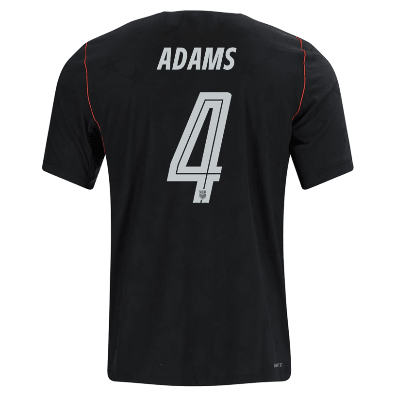 Nike Mens Adams United States Away Stadium Jersey 2026 (Dark Obsidian/Pure Platinum) | SoccerWearhouse